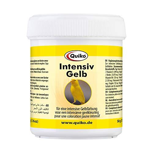 Quiko Intensive Yellow 100g Aanvullend diervoeder voor siervogels met geelfactor