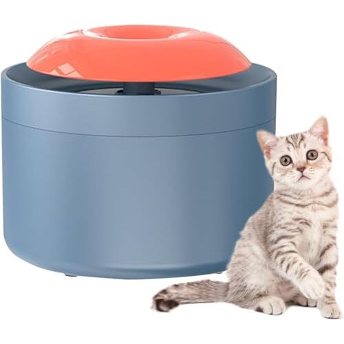 BANTASE Kattenwaterfontein, 2,2 L Waterdispenser For Katten Met Waterniveauvenster, Drinkfontein For Huisdieren Met Filter Drinkwaterbak For Meerdere Huisdieren (Color : E)