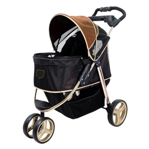 LUDAOER Kinderwagen Voor Huisdieren Outdoor Dierenwagen Hondenwagen Opvouwbare Kattenwagen Dierbenodigdheden Outdoor Transport Honden- En Kattenwagen Pet Wandelwagen