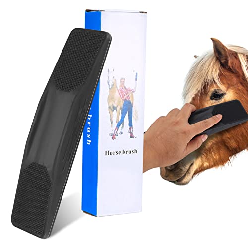 HAEPXYBY 6-in-1 paardenborstel, massagekam voor paarden, horse grooming brush, paardenwortelborstel, paardenborstel, massaborstel voor paarden en honden