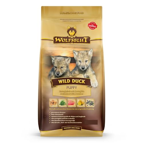 Wolfsblut Wild Duck Puppy 15 kg eend droogvoer hondenvoer graanvrij