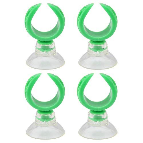 Pssopp Aquarium Aquarium Aquarium Slang Klem Zuignap Clips Luchtvaartbuis Houders Klemmen (Inner Dia 14.6mm-Groen)