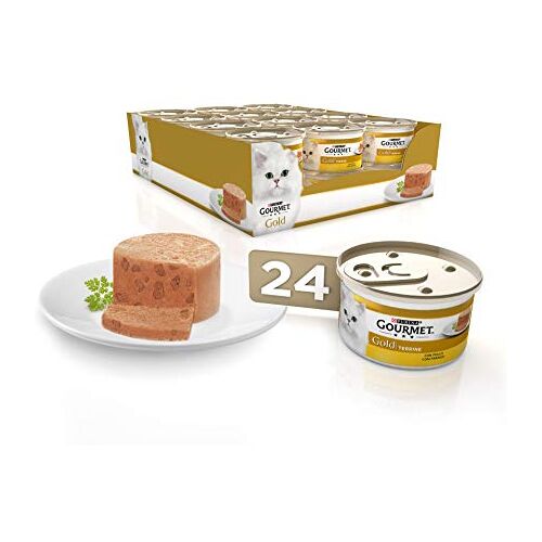 Gourmet Purina  Gold Terrine natvoer voor katten met kip, 24 x 85 g