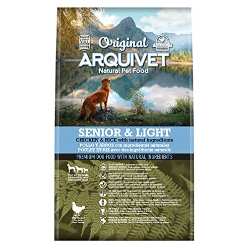 Arquivet Original Senior & Light kip en rijst 3 kg voor oudere volwassen honden kip en rijst hondenvoer droogvoer voor honden hondenvoer hondenvoer hondenvoer