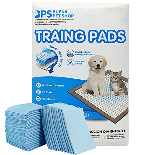 BPS BUENA PET SHOP BPS® Dog Training Soakers geuren voor katten met feromonen voor het aantrekken van puppy's en ter vereenvoudiging van de opleiding (40 stuks 60 x 60 cm) BPS-2167 x 2