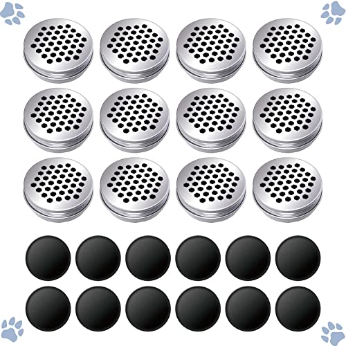 Generic 12 Pack Dog Scent Training Box, Magneten Hond Geur Werk blikken, Hond Neus Werk containers, Geur Metalen Blikken voor Hond Training, Pet Scent Training Box, Cat Scent Work blikken, Pet Aluminium Blikken (12 Pack)