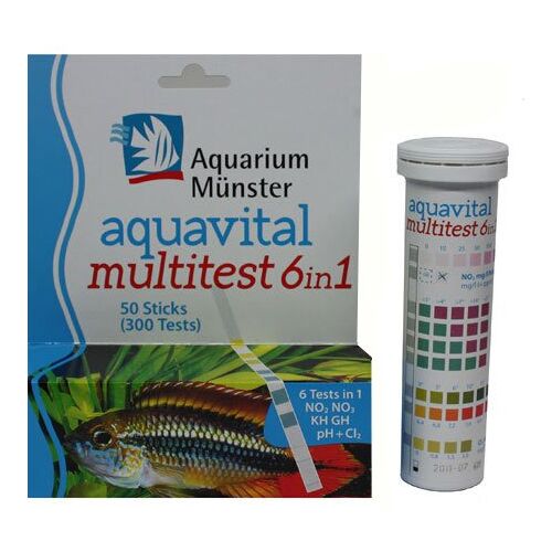 Aquarium Münster aquavital multitest 6in1, 50 teststrips