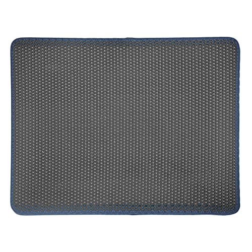 TOEFIT Kattenmat kattenbakmat kattenbakmatten Trapper kattenbak Mat kattenbakmat wasbaar honingraatnest mat waterdicht huisdier mat kat kattenbak mat 30x30, grijs