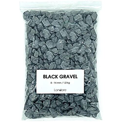 Landare Grind zwart 1,8 kg decoratieve stenen siergrind decoratieve stenen voor vazen aquarium grind zwart kiezelstenen decoratieve stenen kleine sierstenen siergrind kleurrijk stenen