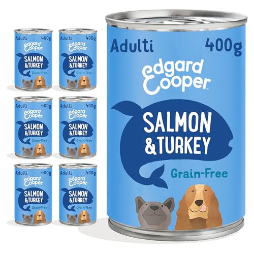 Edgard & Cooper 6x400 gr  zalm/kalkoen blik graanvrij hondenvoer