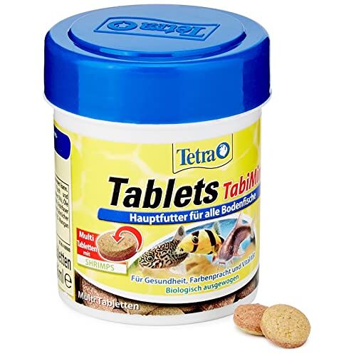 Tetra Tablets TabiMin hoofdvoeder, voedseltabletten voor siervissen op basis van de bodem, 66 ml / 120 tabletten