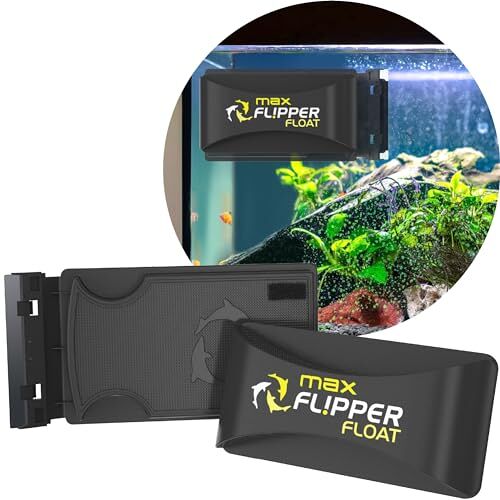 FL!PPER Flipper Cleaner Float 2-in-1 drijvende magnetische aquarium glasreiniger aquarium algenreiniger schrobber & schraper aquarium reinigingsgereedschap drijvende aquarium reiniger, max