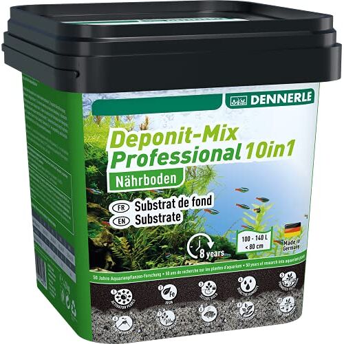 Dennerle Deponit-Mix Professional 10in1-4,8 kg multi-mineraal voedingssubstraat voor aquaria van 100-140 liter