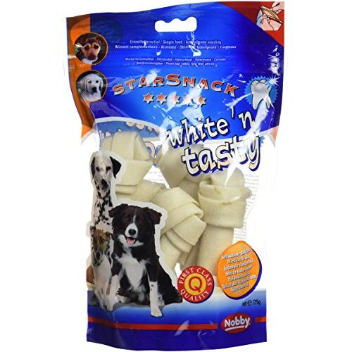Nobby StarSnack White Focn Tasty koekjes voor honden, 175 g; 5 Stuk, ca. 10-11,5 cm