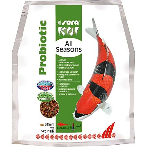 sera Koi All Seasons Probiotic 5 kg met Bacillus subtilis voor gezonde, sterke koi