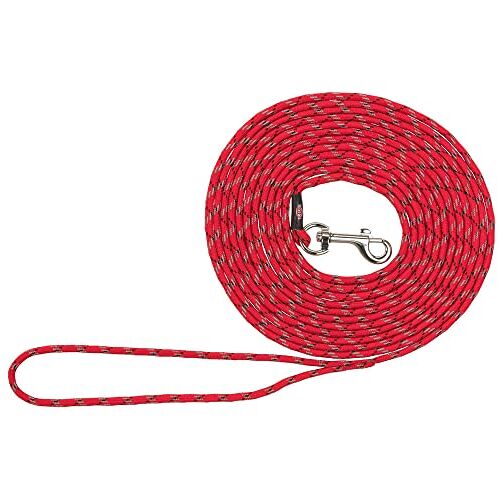 TRIXIE junior riem sleeplijn voor hond lang rood 4 MMX4 MTR