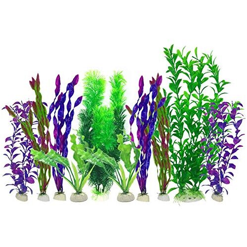 ETOPARS Aquarium Kunstmatige Waterplanten, Aquarium Plastic Planten, Kunstplanten Waterplant Aquarium Decoratie, Fish Tank Plastic Decoratieve Plant