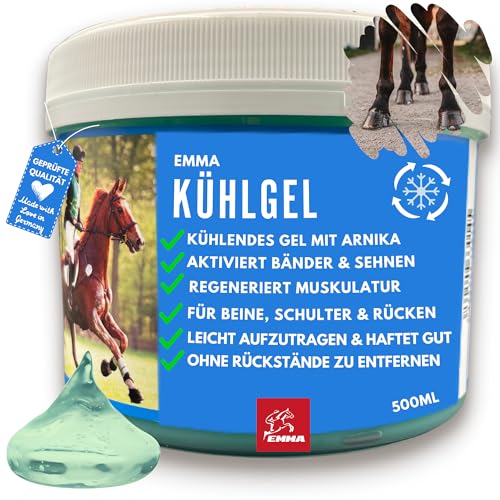 EMMA ® Paardenbalsem voor paarden I Arnica Paardenbalsem I Koelgel I Paardenbalsem extra sterk verkoelend I Paardensportbalsem I Spierpijn 500ml