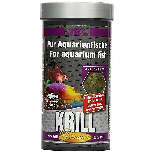 JBL Krill 40582 Premium compleet voer voor alle aquariumvissen, vlokken 250 ml