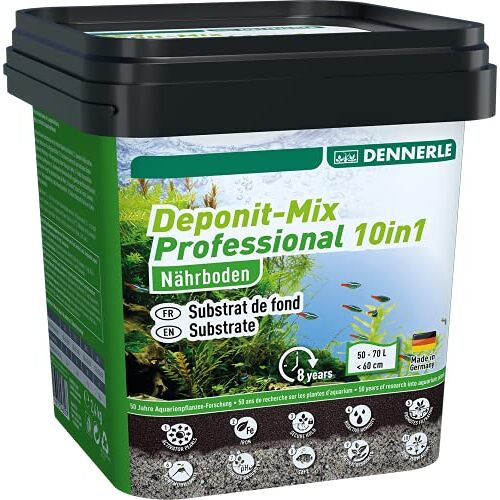 Dennerle Deponit-Mix Professional 10in1-2,4 kg multi-mineraal voedingssubstraat voor aquaria van 50-70 liter