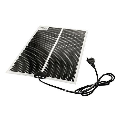 TropicShop Verwarmingsmat of verwarmingsmat voor terraria extra vlak met 150 cm netsnoer met EU-stekker 230 V (20w 28x42cm)