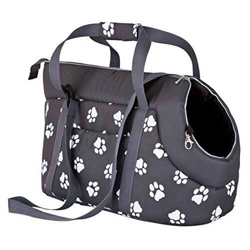 Hobbydog TORGWL2 draagtas voor honden en katten, 27 x 25 x 43 cm, grijs met poten