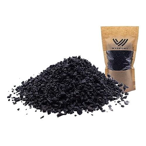 WYSKONT Aquarium grind zwart aquariumzandgrind 15 kg 3-5 mm aquariumgrind aquariumdecoratie bodembodem kwartszand aquariumdecoratie