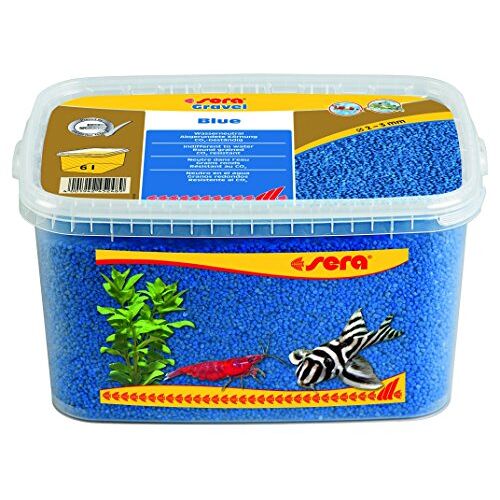 sera Gravel Blue 2-3 mm 6.000 ml Blauwe kleurgrind (Ø 2-3 mm) voor alle zoet- en zeewateraquaria