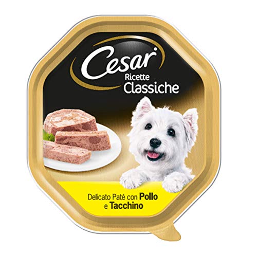 Cesar ® Klassieke recepten, klassieke recepten voor hondenvoer, paté met 14 x 150 g, 14 kommen