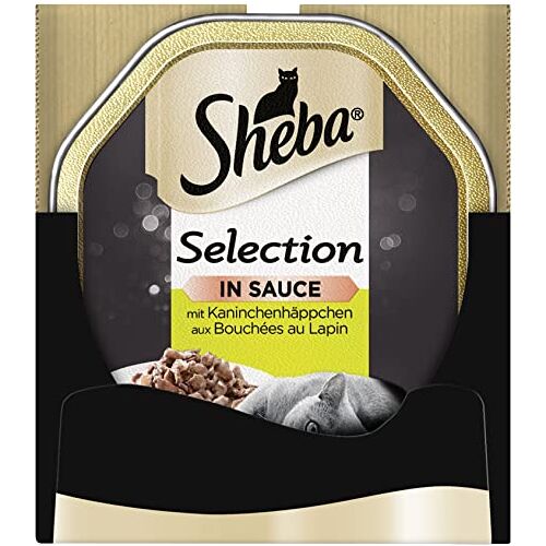 Sheba Selection in Sauce Kattenvoer met konijn in saus voor volwassen katten 22 x 85g kattenvoer