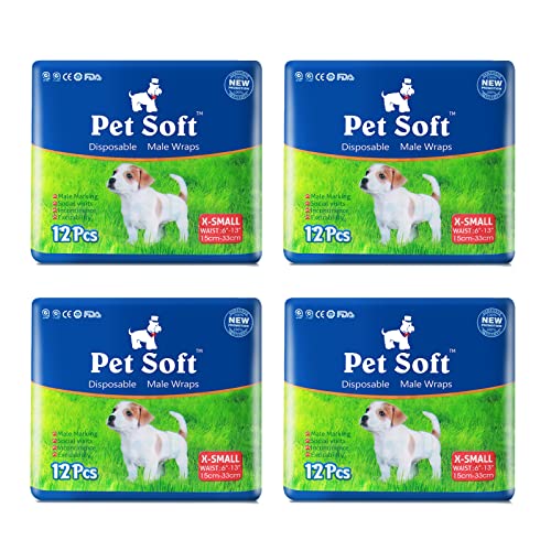 Pet Soft Wegwerpluiers voor honden en puppy's super absorberende incontinentiewraps voor reuen