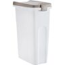 Kerbl Petfood-Container, luftdichte Aufbewahrung von Trockenfutter, Vorratsbehälter Tierfutter, Weiß/Braun, 40 Liter Fassungsvermögen, 45 x 27 x 41 cm, für ca. 15 kg Trockenfutter