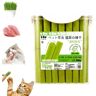 KJSAGFIUGF Cat Grass Sticks, Cat Grass Teething Stick, Cat Grass Teething Sticks for Indoor Cats, Cat Grass Chew Stick, Natural Grass Molar Rod Cat Toy Teeth Cleaner (1 Bucket(60pcs))