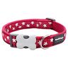 Red Dingo Rode Dingo Desinger hond witte sterren, Kraag, XS, Rood