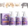 OBONG Pet Clean Teeth Spray,Petry Teeth Cleaning Spray for Dogs & Cats,Natural Breath Freshener For Dogs Cats,Pet Oral Care Spray,Targets TartarPlaque (3Pcs)