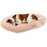 Ferplast Kussen voor honden & katten RELAX MICROFLEECE 78/8 Gecapitonneerd Microfleece Wasbaar Beige, 78 x 50 cm