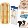 DANC Nanoflex Pet Toothbrush with Tongue Scraper, Nanoflex Pet Toothbrush, Flexibrush Pet Toothbrush with Tongue Scraper, Flexibrush Pet Toothbrush, Zentric Dog Toothbrush and Toothpaste (2Vanilla+brush)