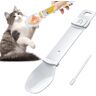 VBXPOU Kattensnack kattenvoer, lepel, kattenvoer, kattenvoer, container, kattenvoer, kattenvoer, gelukslepel met roerstaafdesign, hangend design