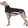 Buddypuppy Hondenjas voor de winter, waterdicht warm fleece, gezoomd voor middelgrote grote honden met gatje en reflecterende strepen (XL)