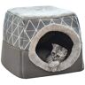 LEDDP Kitten Bed Huisdier Bed Pluizige Hond Bed Pluizige Kat Bed Hond Cave Bed Indoor Huisdier Huis Huisdier Nest Kitten Bed Huisdier Bedden Voor Katten gray,Large