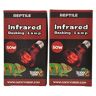 LUCKY HERP Reptiel infrarood koesteren lamp warmte lamp, 2-pack, E27, schroefdraad (50-Watt)