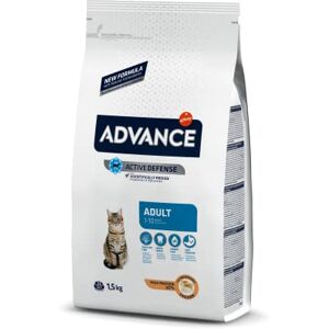 ADVANCE Volwassen kip en rijst droogvoer kat, per stuk verpakt (1 x 1,5 kg)