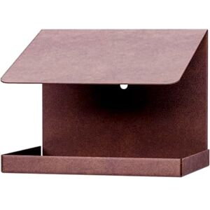 Alberts 355104 Vogelhuisje met schuin dak Stalen nestkastje in verschillende trendy kleuren Vogelnestje om op te hangen of neer te zetten Afmeting 120 x 150 x 120 mm Alberts 355104 Vogelhuisje met schuin dak Stalen nestkastje in verschillende trendy kleuren Vogelnestje om op te hangen of neer te zetten Afmeting 120 x 150 x 120 mm