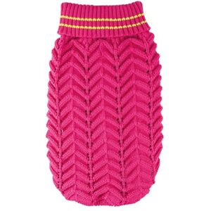 RECORD Dolly Fuchsia Hoge Hals Trui - Sweater RECORD Dolly Fuchsia Hoge Hals Trui - Sweater