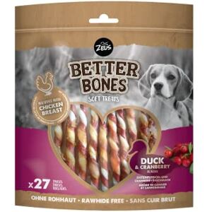 Zeus Better Bones Hondensnacks Eend en Cranberry - Traktaties Zeus Better Bones Hondensnacks Eend en Cranberry - Traktaties
