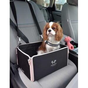 United Urban Pet Autostoel - Gerecycled PET - Zwart Roze - Huisdier United Urban Pet Autostoel - Gerecycled PET - Zwart Roze - Huisdier