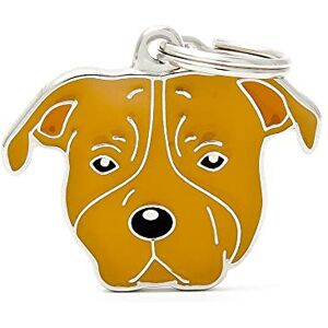 My Family Hond Amstaff Bruin - Huisdierlabel My Family Hond Amstaff Bruin - Huisdierlabel
