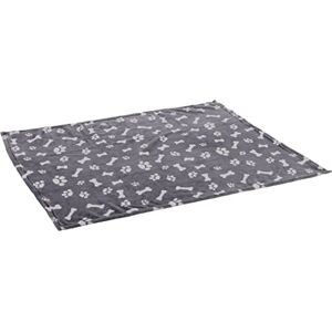 Flamingo Deken van fleece, Zuma grijs, botten/poten, 100 x 150 cm Flamingo Deken van fleece, Zuma grijs, botten/poten, 100 x 150 cm