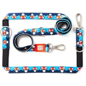 Max&Molly Multi-Leash Frenzy the Shark - Verstelbare hondenlijn met patroon Max&Molly Multi-Leash Frenzy the Shark - Verstelbare hondenlijn met patroon