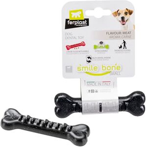FERPLAST Smile Bone Kleine Zwarte Hondenspeelgoed FERPLAST Smile Bone Kleine Zwarte Hondenspeelgoed